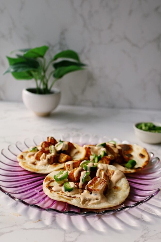 spicy potato tacos