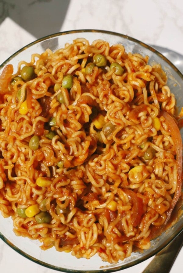 spicy maggi recipe image