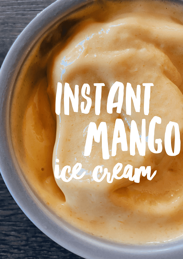 Condensed Milk Mango Ice Cream