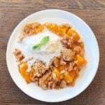 peach crumble recipe