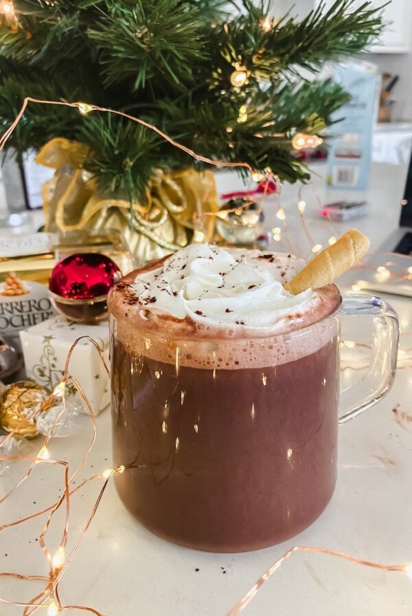 salted caramel hot chocolate