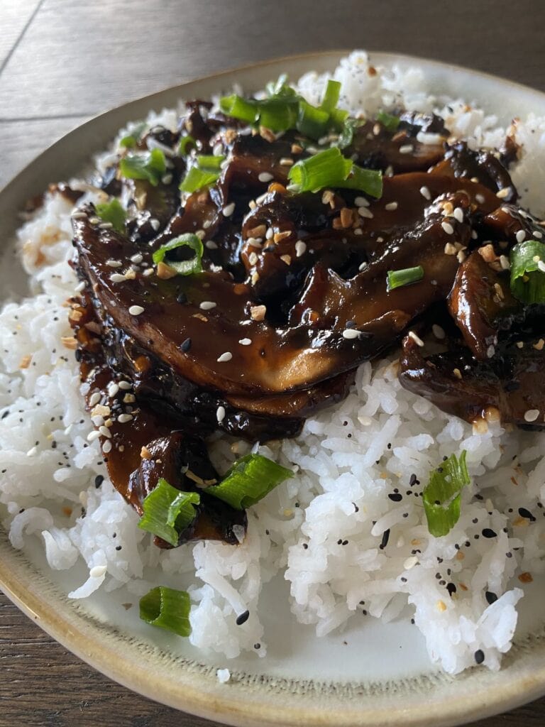 final recipe served over a bed of rice