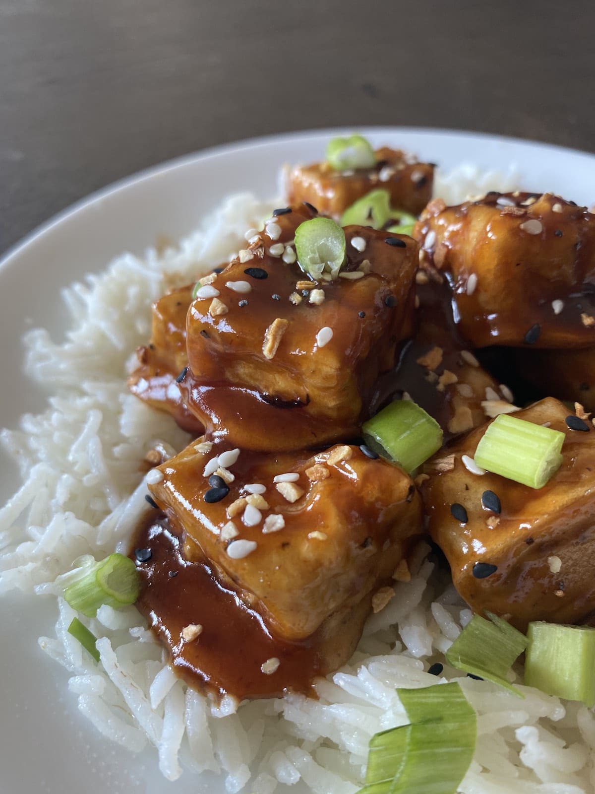 Crispy Baked Teriyaki Tofu