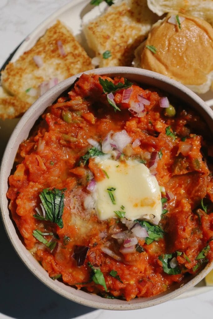 pav bhaji recipe card