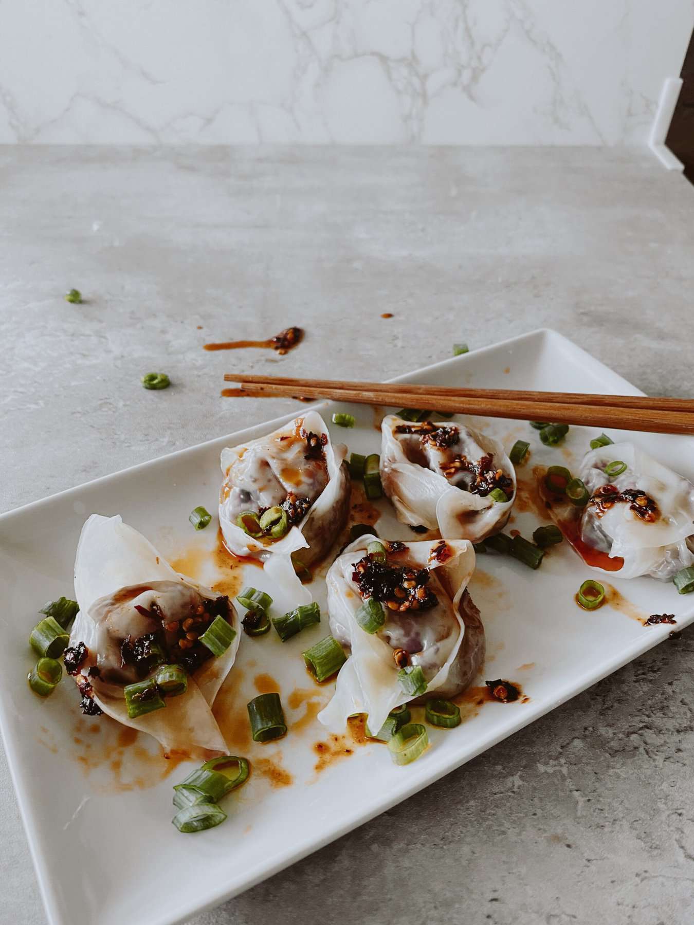 Chili Oil Dumplings Shreya's Kitchen