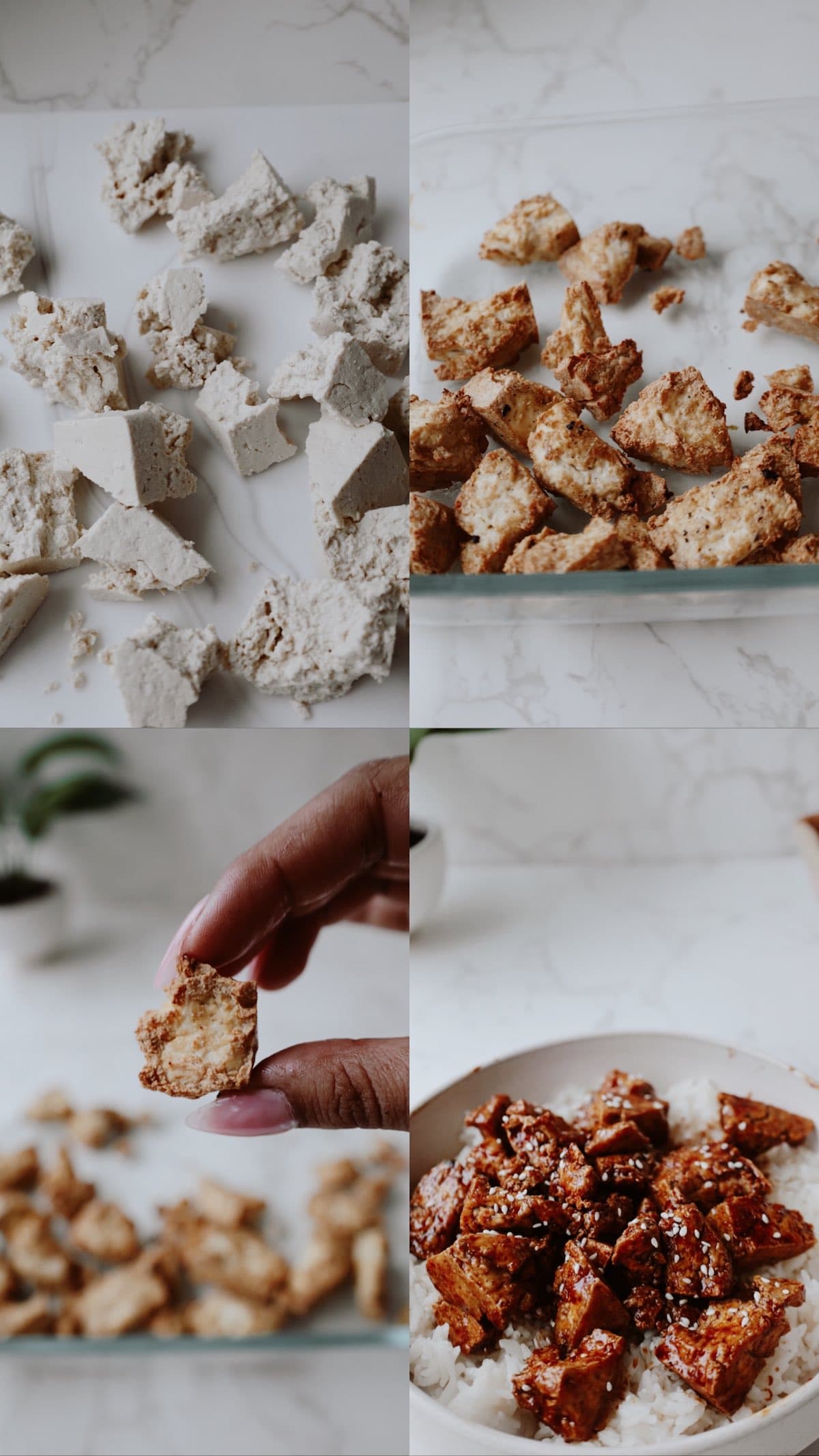 air fryer crispy tofu