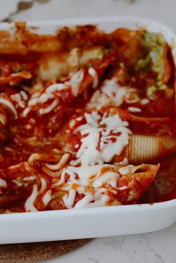 stuffed pasta shells with cottage cheese