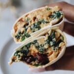 vegetarian breakfast burrito