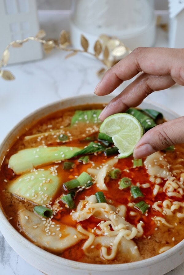 dumpling noodle soup