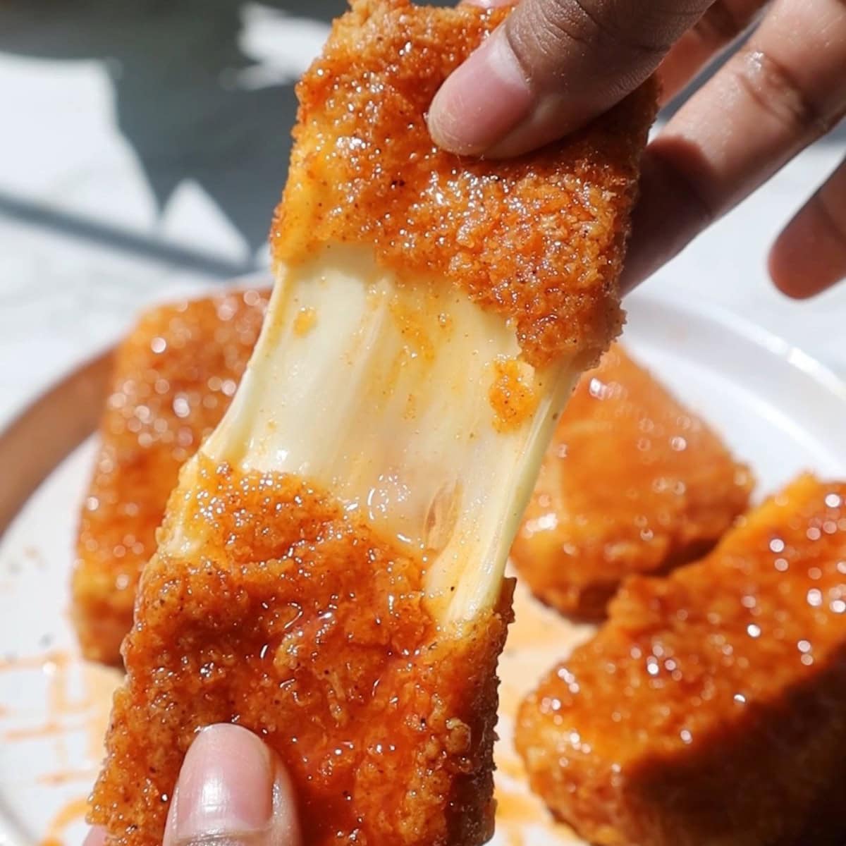 Hot Honey mozzarella sticks