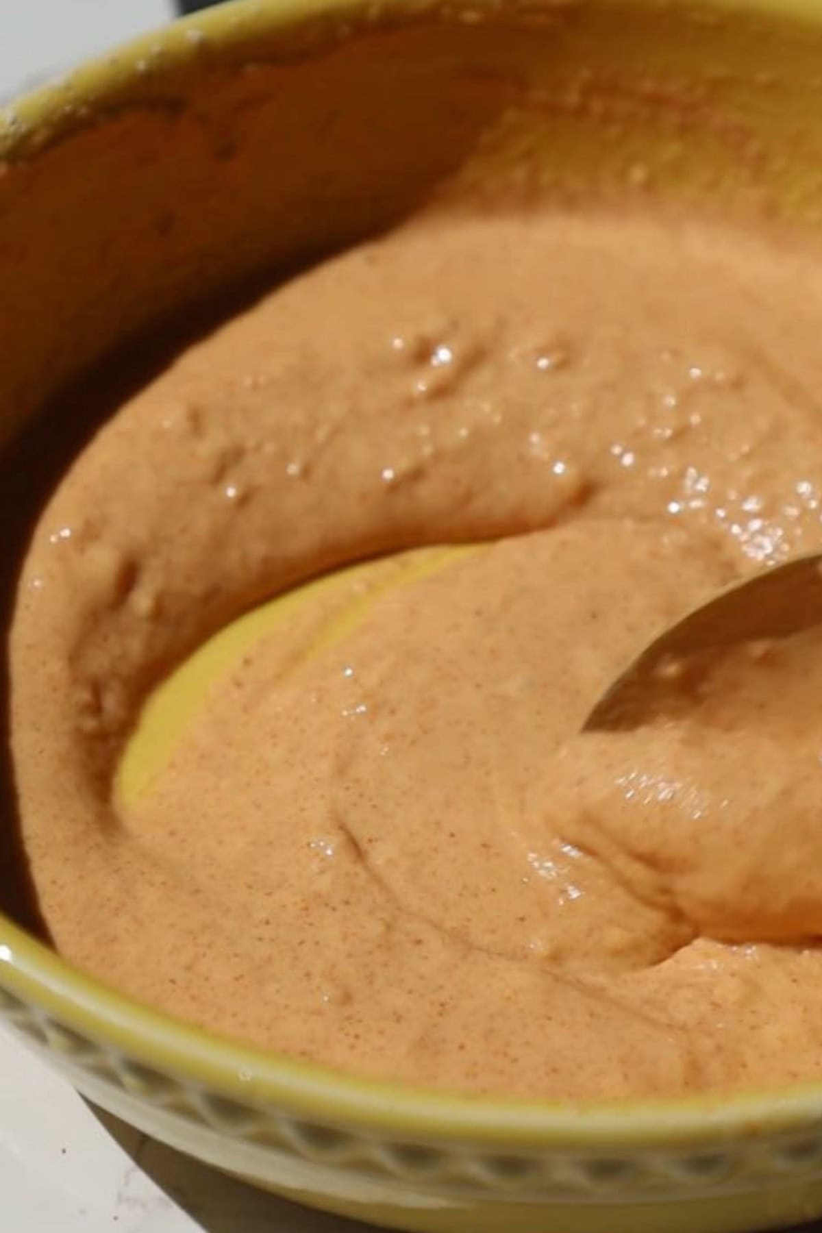 Step one: mix the wet batter.