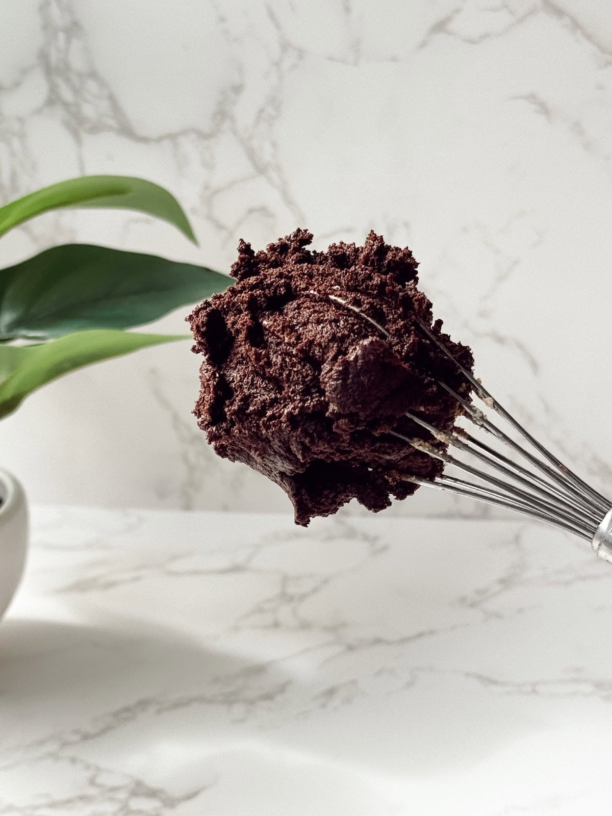 whisk with batter