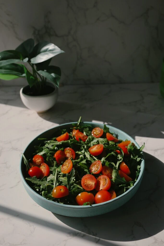 bed of greens
