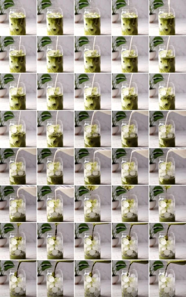 montage of matcha 