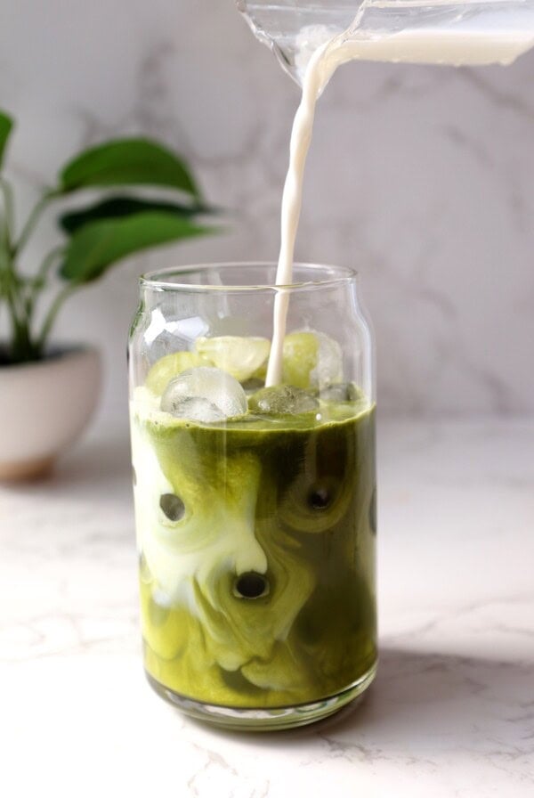 iced matcha latte