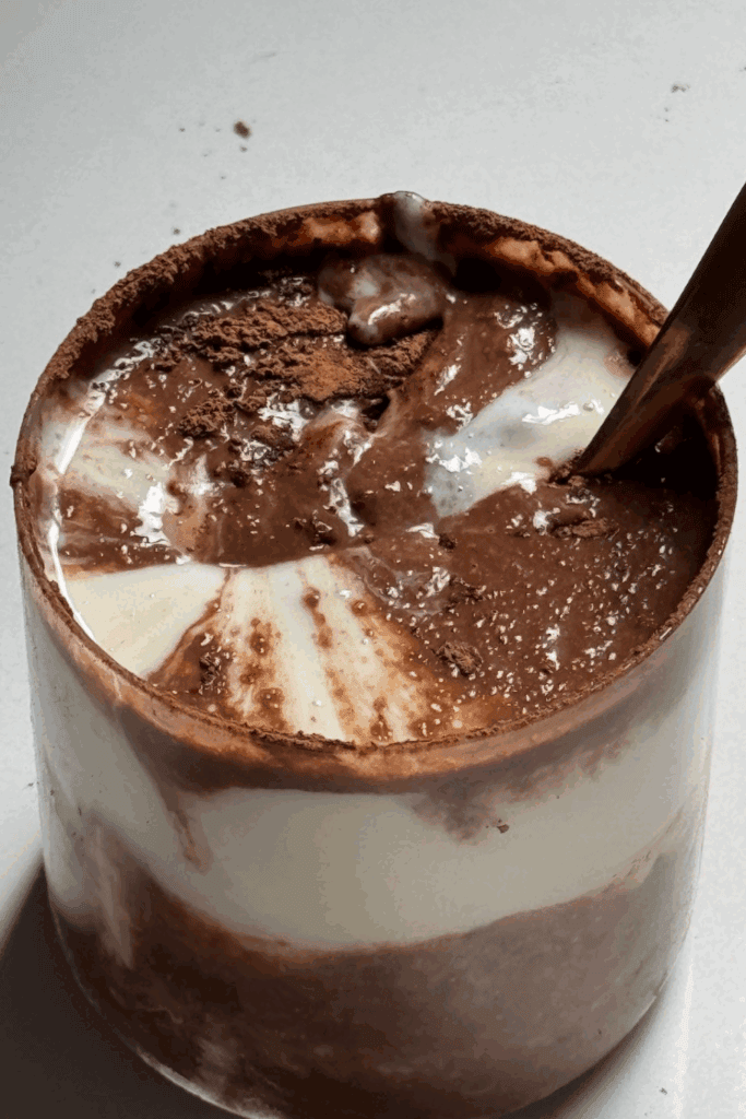 tiramisu overnight oats recipe card image