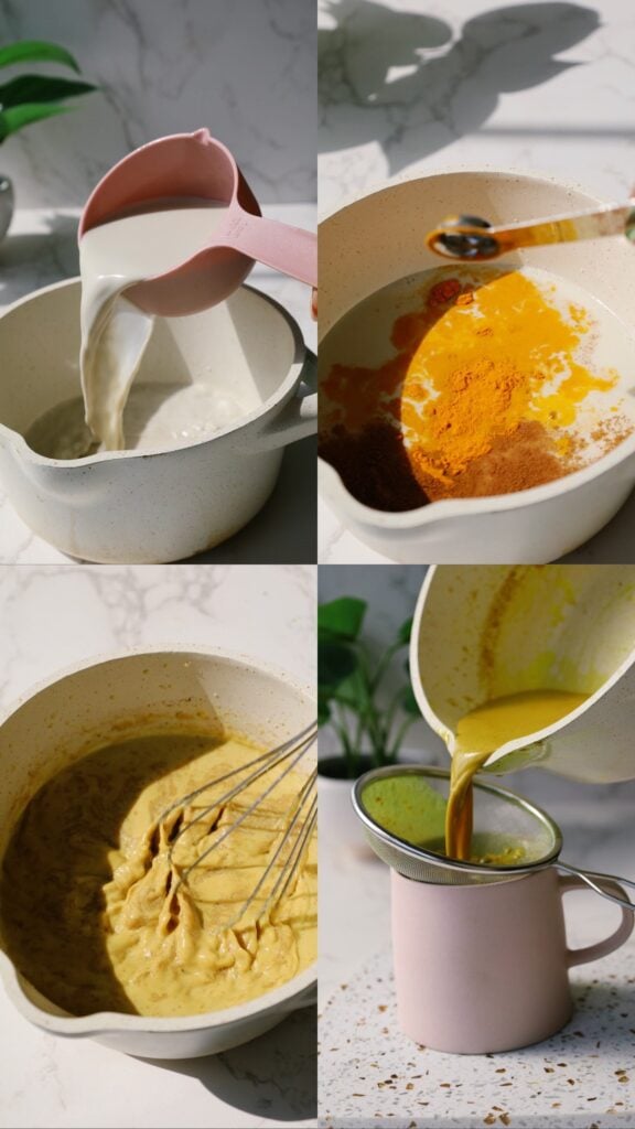 golden milk step by step process