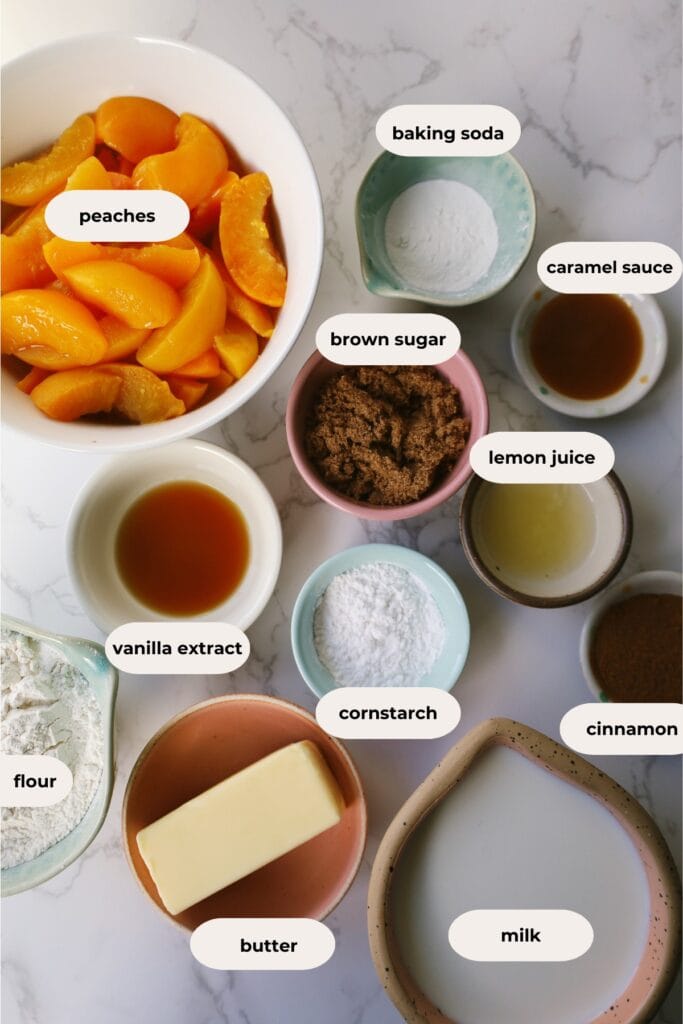 peach cobbler ingredients
