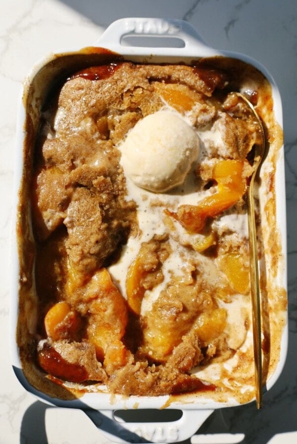 southern style peach cobbler