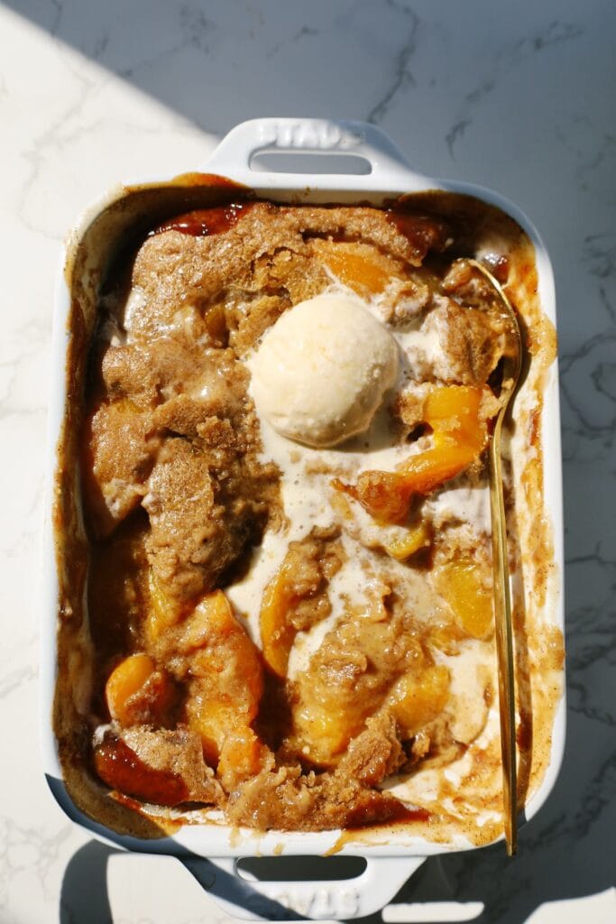 peach cobbler