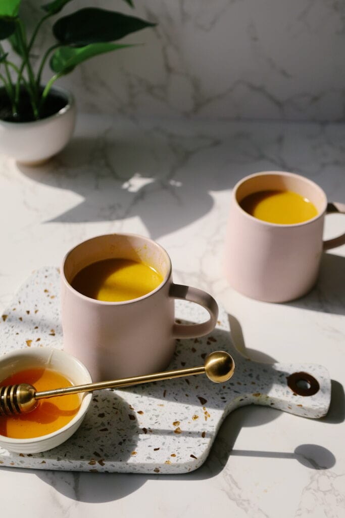 two haldi doodh lattes