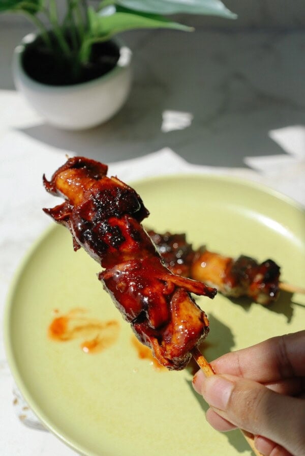 king oyster mushroom skewers featured image