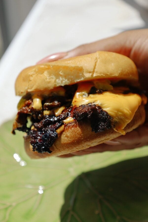 vegetarian smash burger