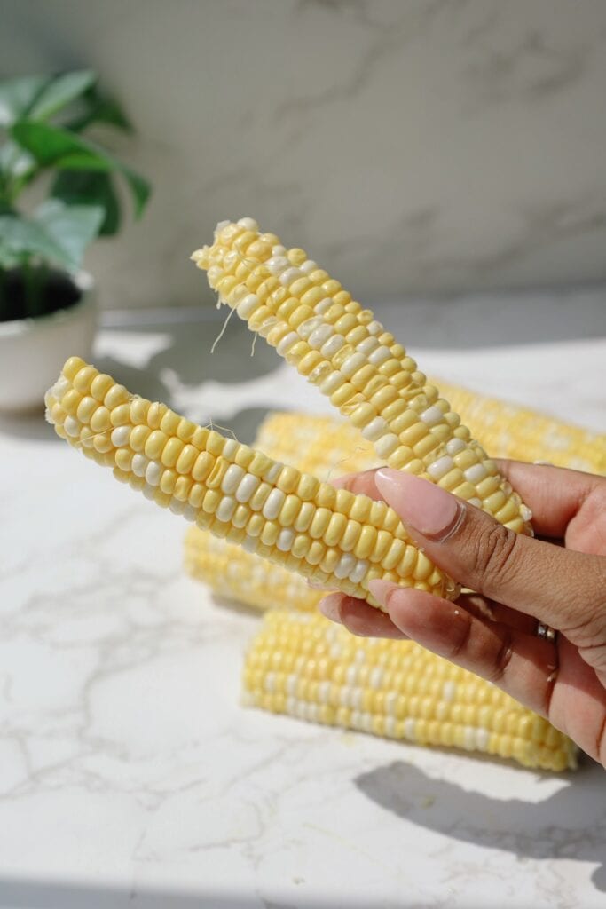 corn broken into quarters