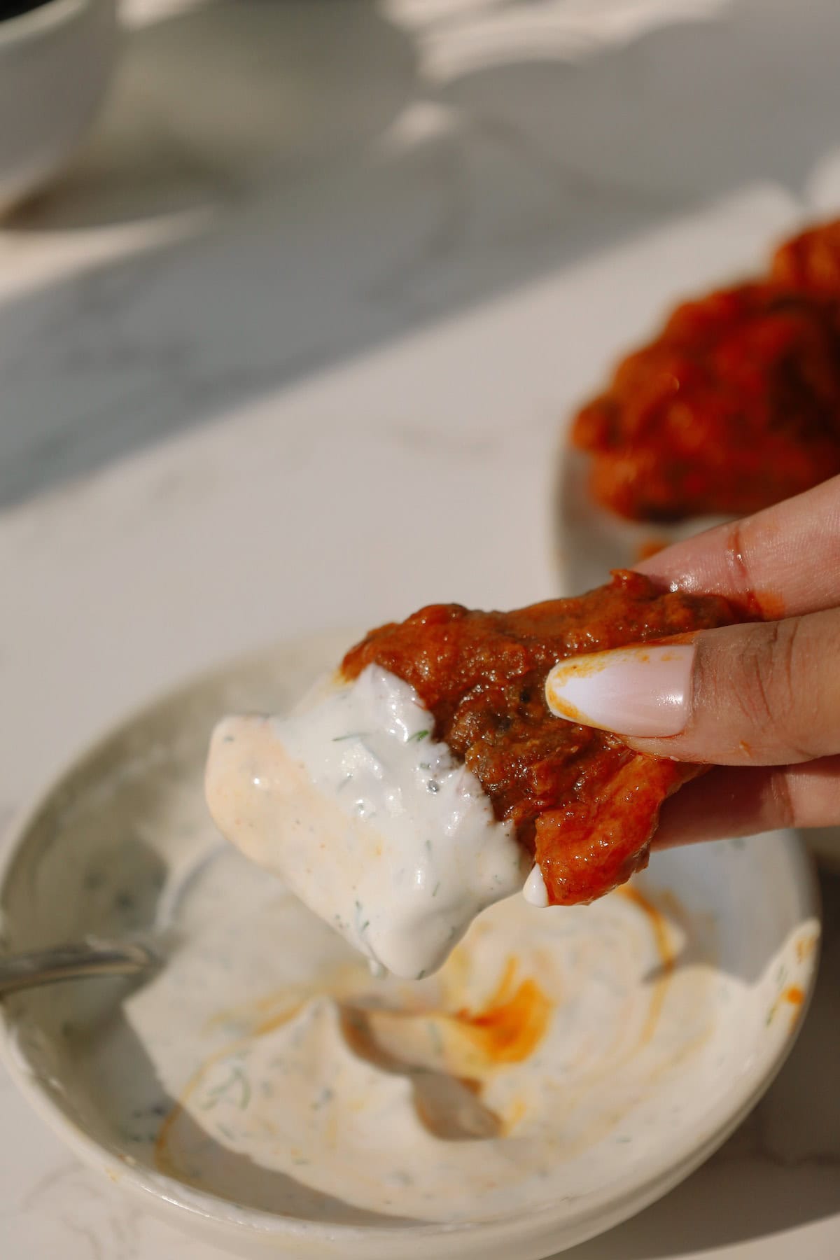 dip with buffalo wings