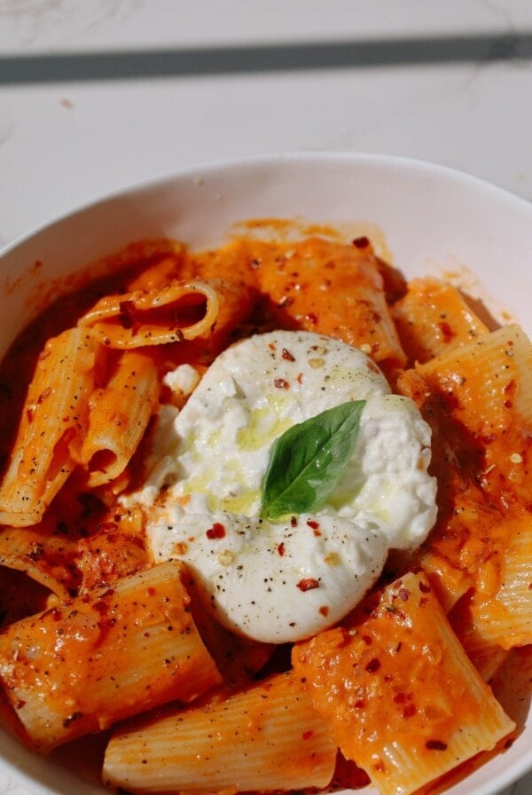 spicy rigatoni featured image