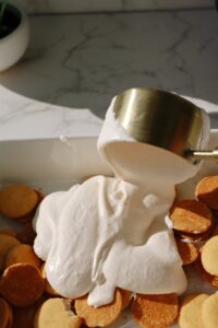 assemble strawberry pudding