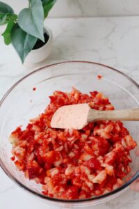 strawberries for strawberry pudding