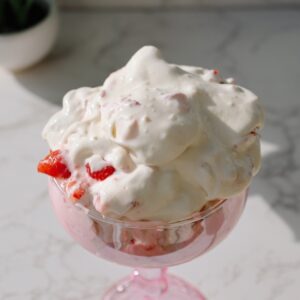 strawberry pudding recipe featured image