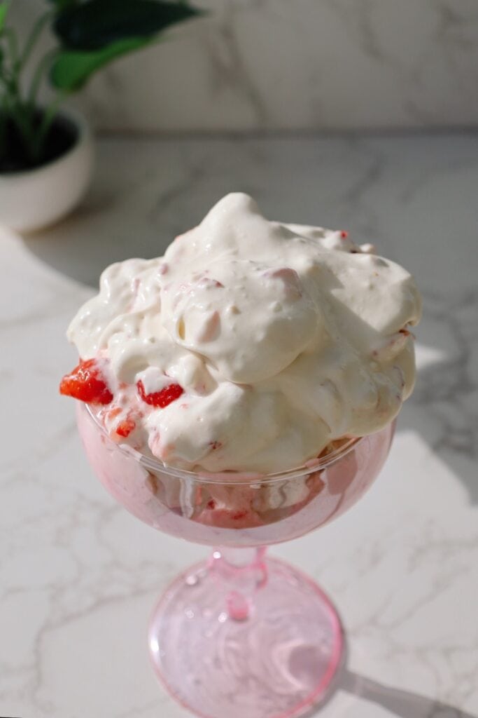 strawberry pudding recipe featured image
