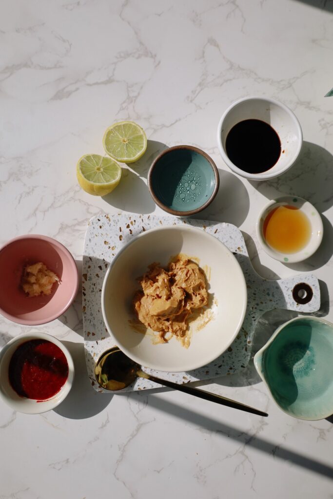 ingredients for thai peanut sauce