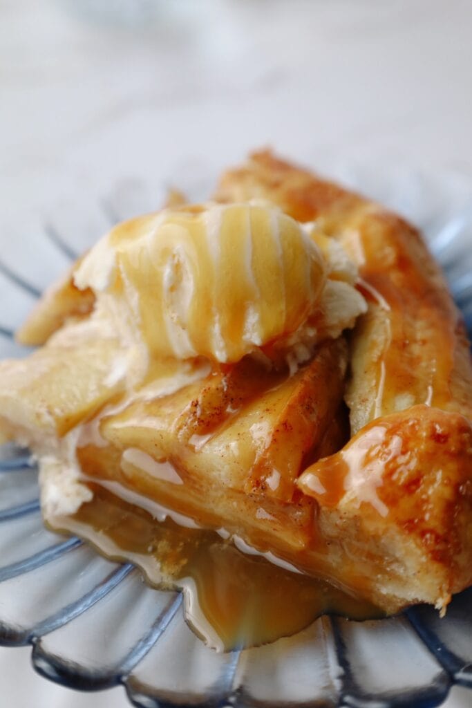 slice with ice cream