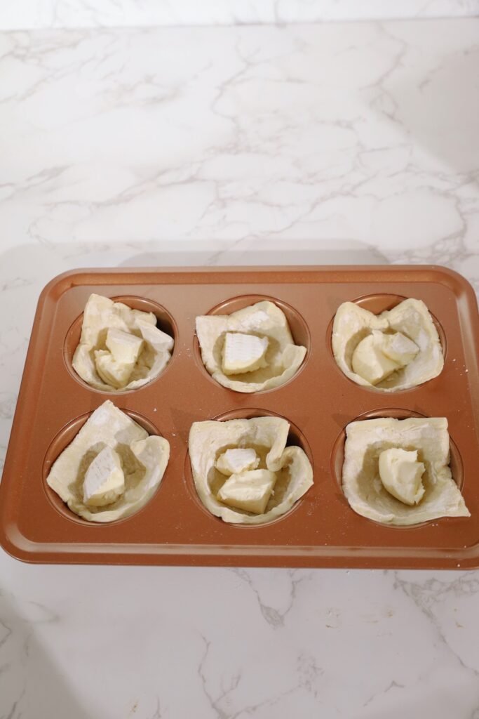 cranberry brie bites step three