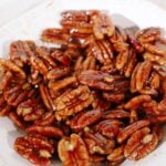 candied pecans recipe recipe card