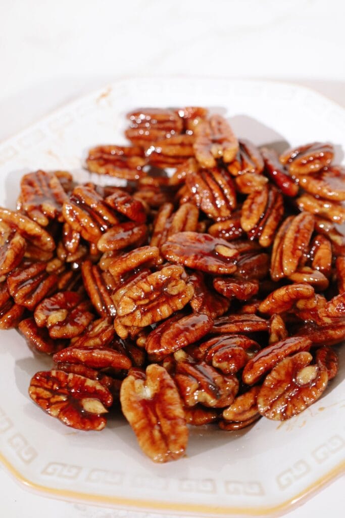 candied pecans recipe recipe card