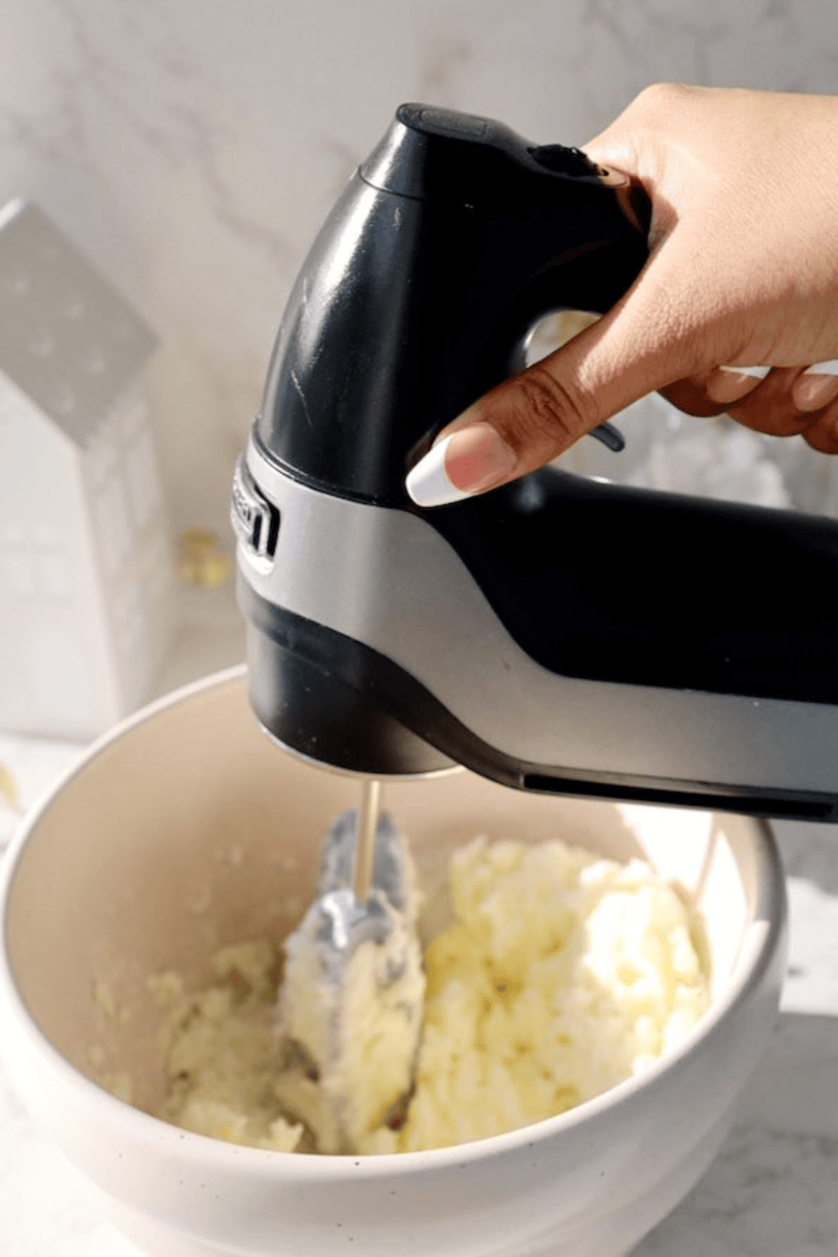 Step one: cream the butter and sugar.