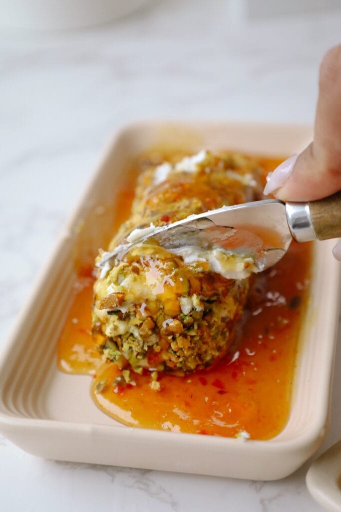 pair with a cheese knife for serving to guests