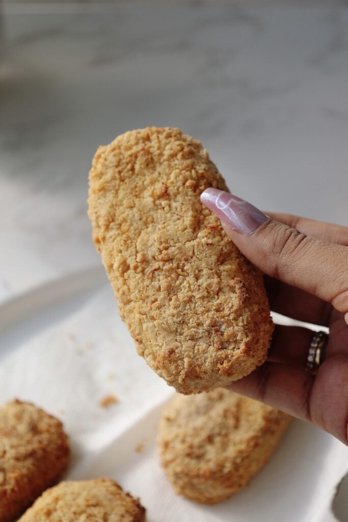 step four: air fry until a crispy golden brown color.