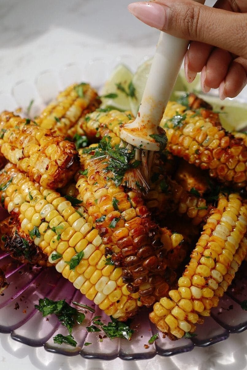 Step Five: Coat with parsley oil.