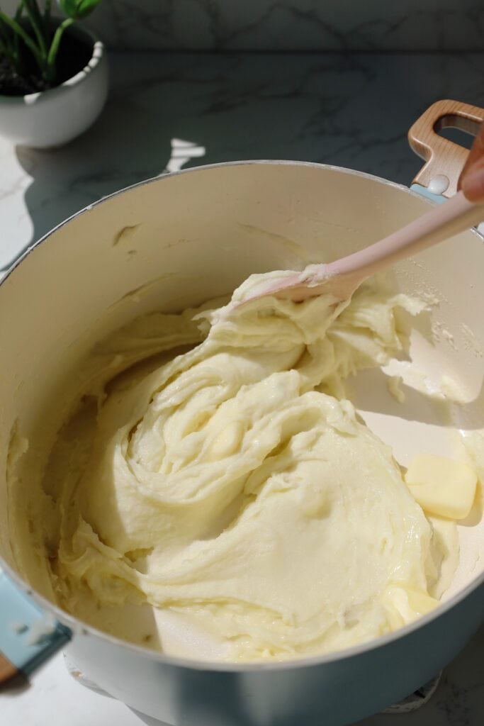 Creamy mashed potatoes step five.
