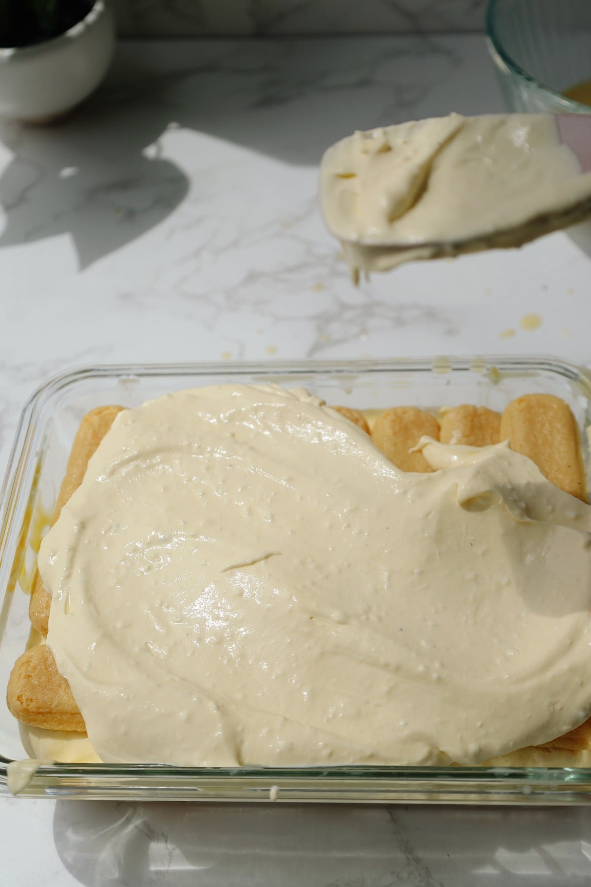 Step four: add the cream layer.