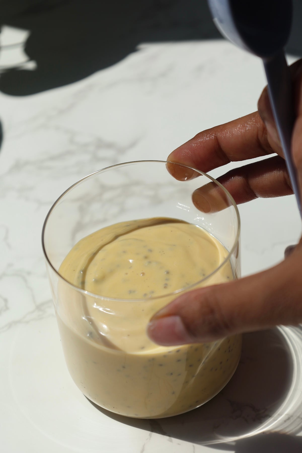 FInal recipe served inside of a glass jar.