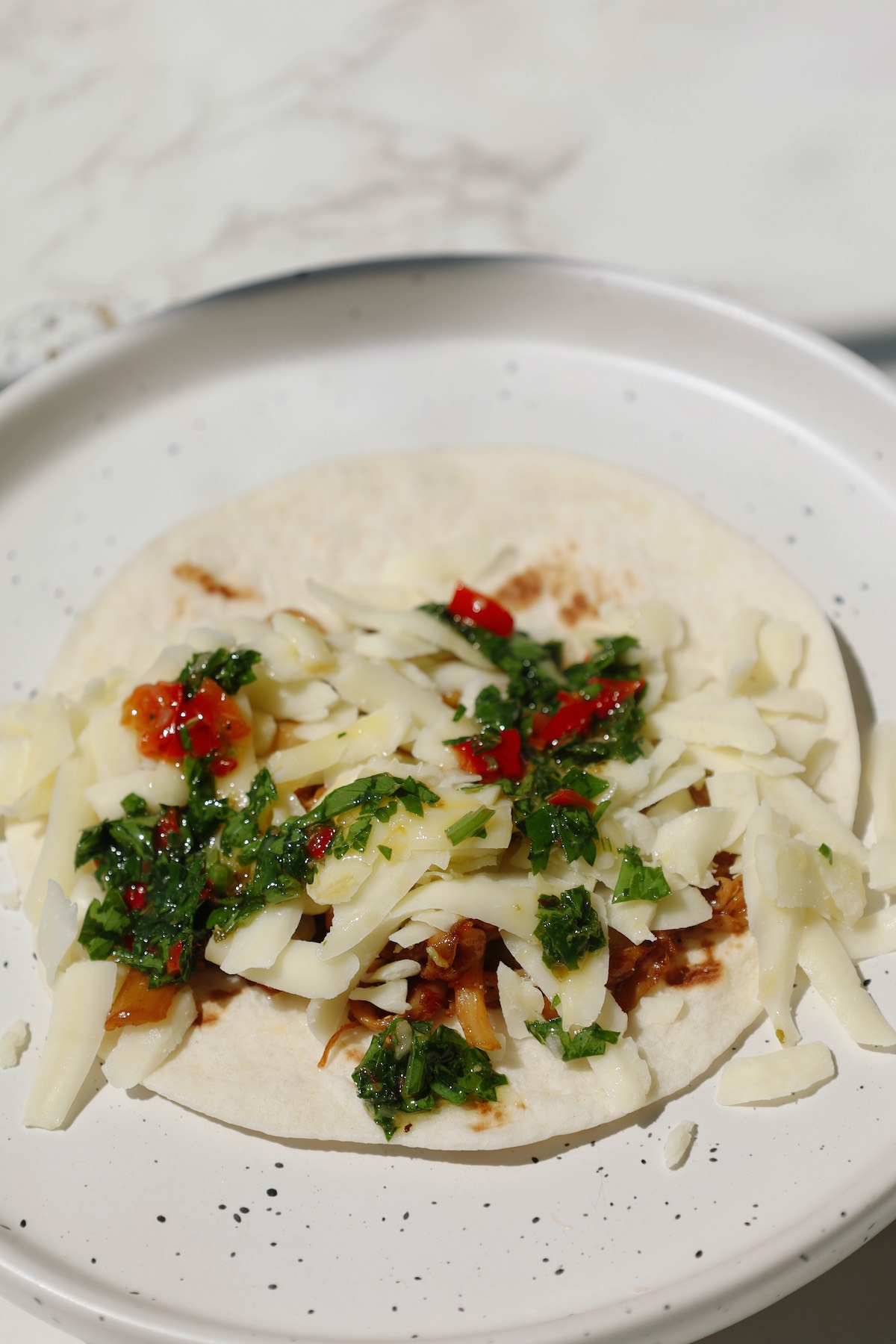 Step five: assemble everything on a plate.