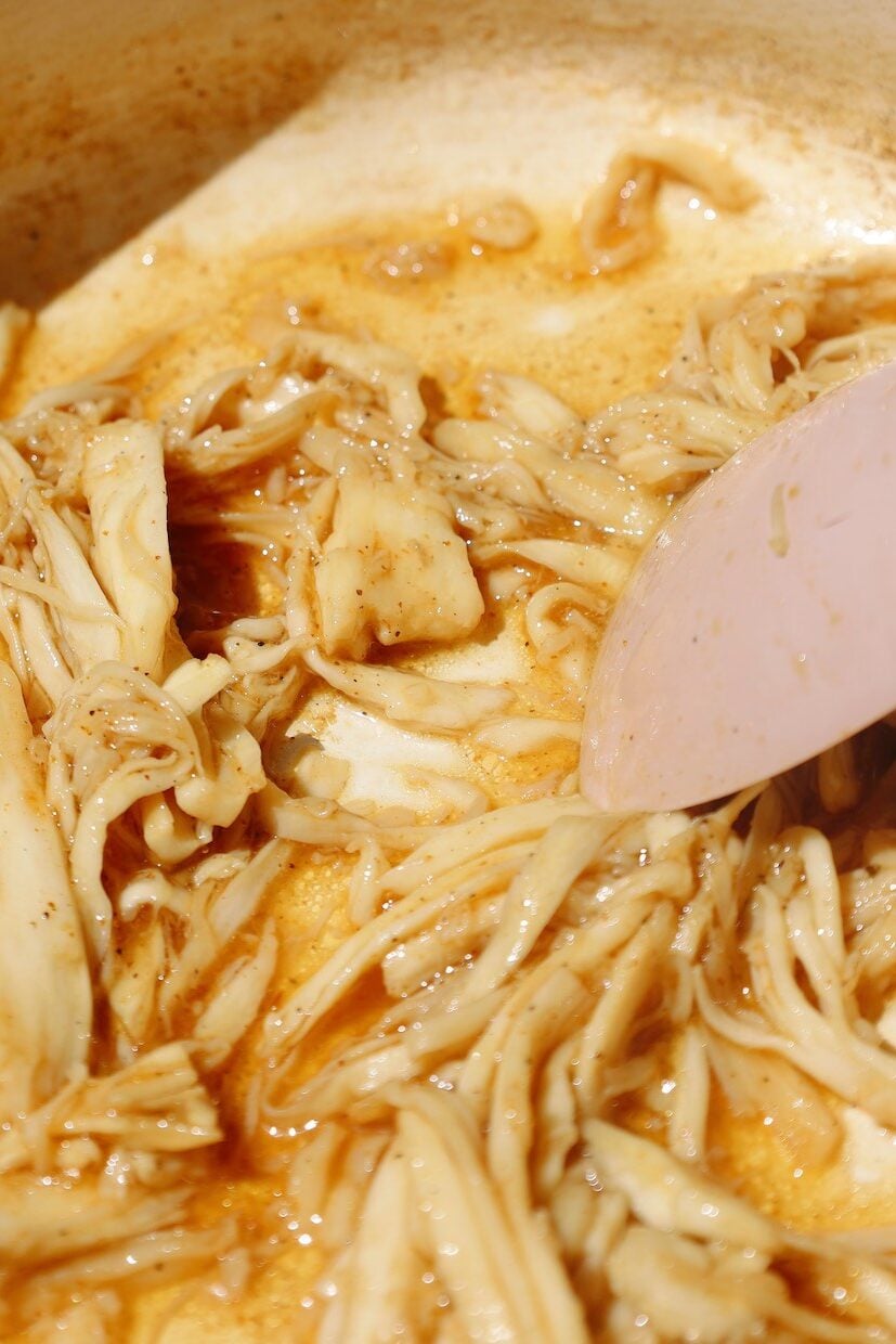 Step three: season the mushrooms.