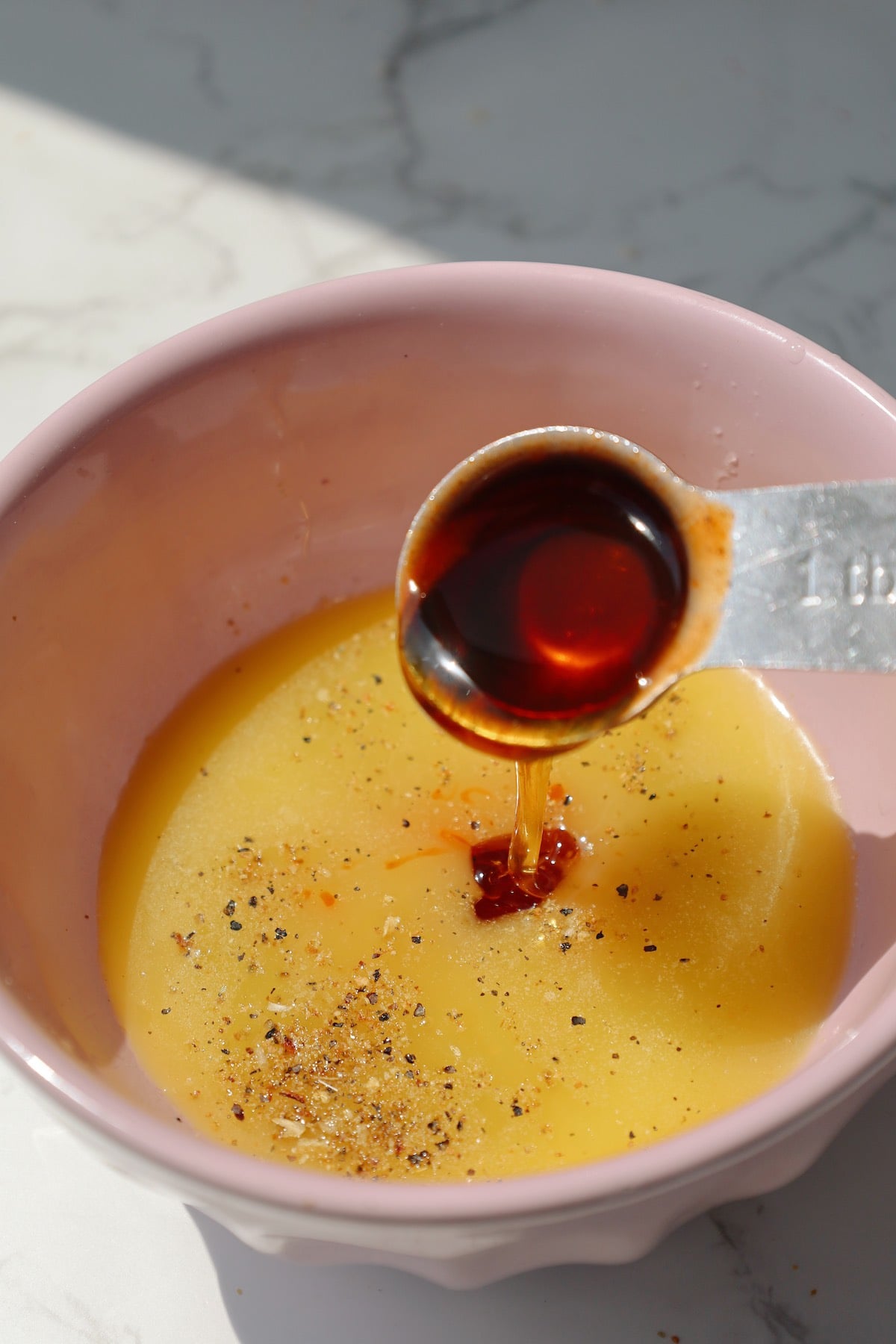 Step five: make the lemon pepper sauce.
