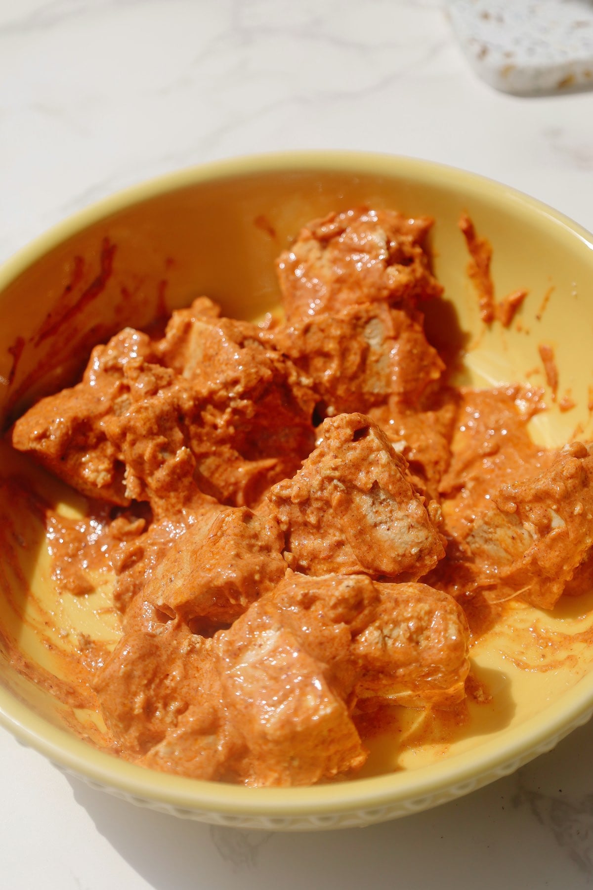 Step three: marinate the tofu.